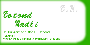 botond madli business card
